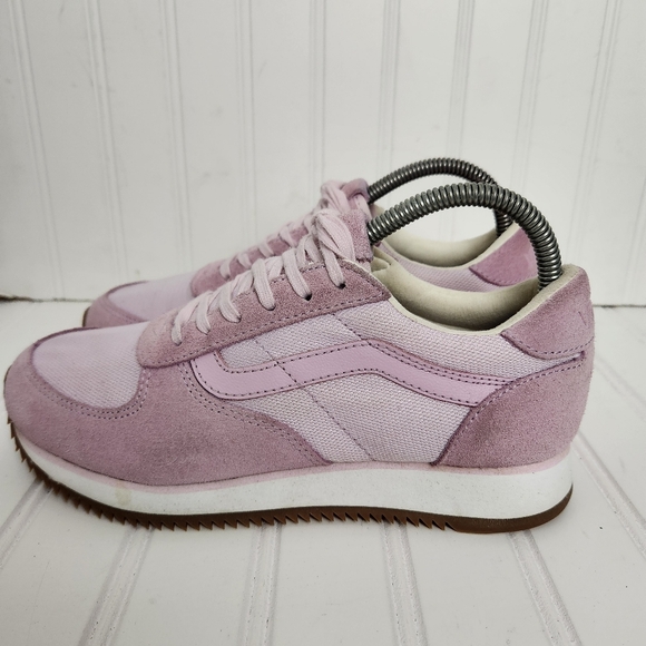 Vans Womens Size 7.5 Pink Suede Lace Up Skateboarding Walking Athletic Sneakers - Picture 4 of 14